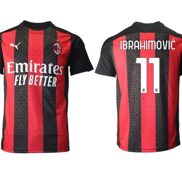 Zlatan Ibrahimovic Milan Mens Home Soccer Jersey Zlatan Ibrahimovic Milan Mens Home Soccer Jersey